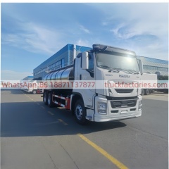 Large Isuzu Fresh Milk Transfer Vehicle, 15000L Sealed Pollution-Proof Milk Tank Transport Truck