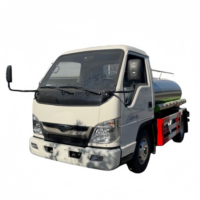 Foton 2000L Milk Tank Transport Truck, Food-grade Stainless Steel Fresh Milk Transport Vehicle