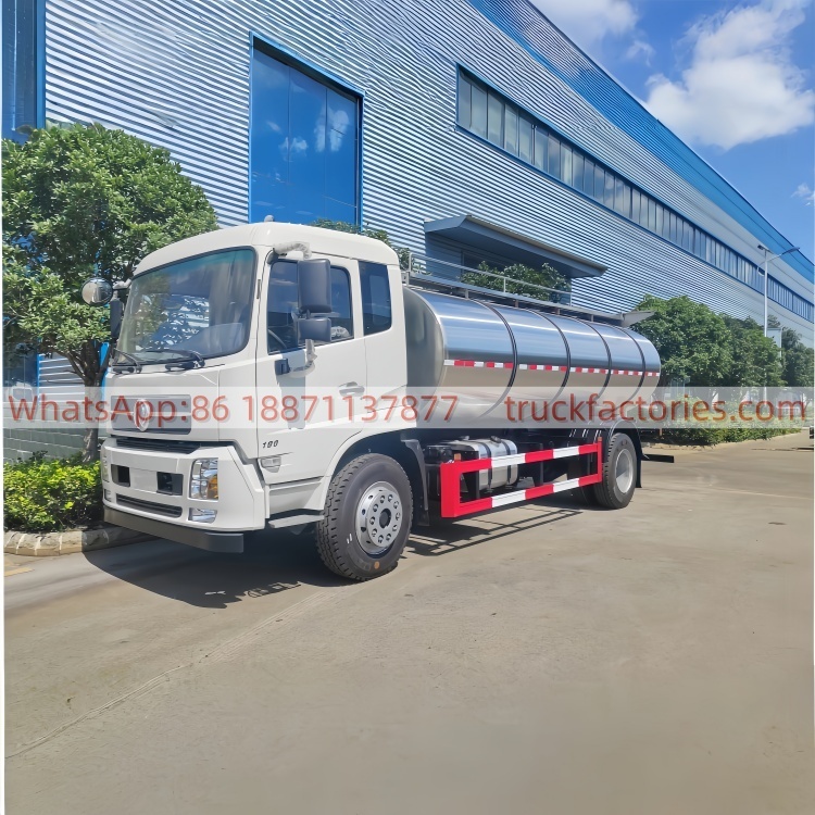 东风天锦12000L奶罐运输卡车