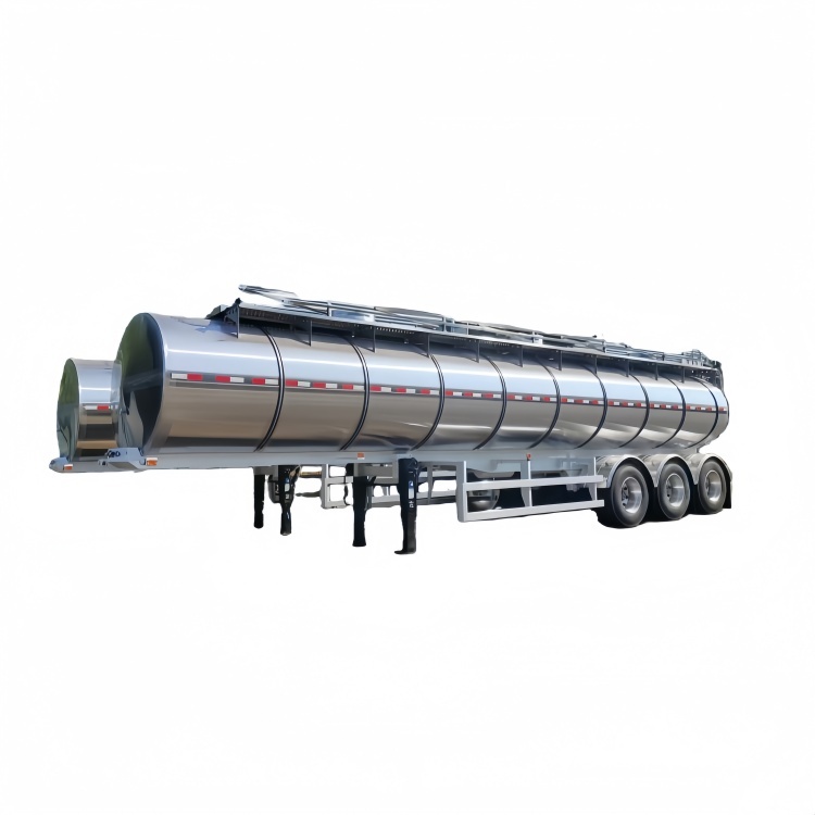 Heavy-Duty Fresh Milk Transport Semi-Tanker with Multi-Compartment Partitioning, Anti-Surge and Thermal Insulation