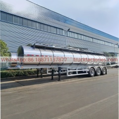 Heavy-Duty Fresh Milk Transport Semi-Tanker with Multi-Compartment Partitioning, Anti-Surge and Thermal Insulation