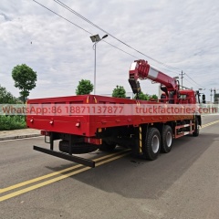 2.重汽豪沃后八轮14吨5节臂随车起重卡车