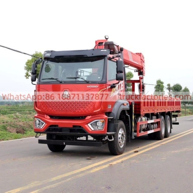 6.重汽三一14吨5节臂后八轮随车起重卡车