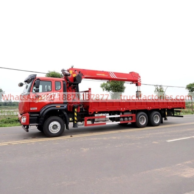 6.重汽三一14吨5节臂后八轮随车起重卡车