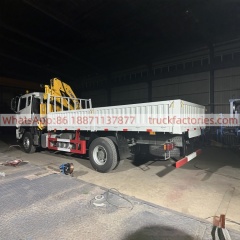 1、白黄+105折+N系列300马力随车起重卡车