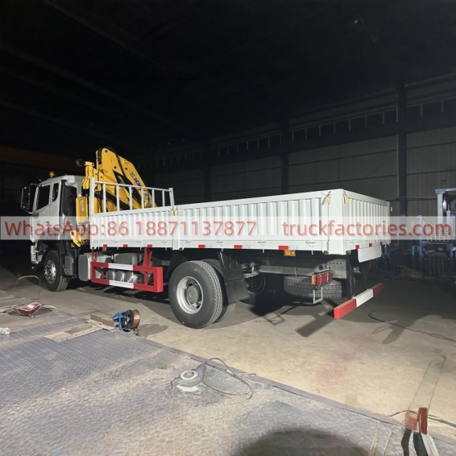 1、白黄+105折+N系列300马力随车起重卡车