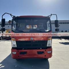 HOWO Crane Truck, Lorry-mounted Crane Truck, Folding Boom Crane, Flatbed Lorry-mounted Crane Truck