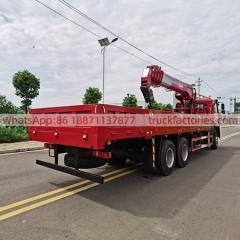 14.重汽豪沃后八轮长兴12吨5节臂随车起重卡车