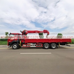 14.重汽豪沃后八轮长兴12吨5节臂随车起重卡车