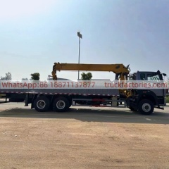 16.重汽后八轮14吨5节臂随车起重卡车