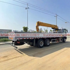 16.重汽后八轮14吨5节臂随车起重卡车