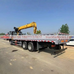 16.重汽后八轮14吨5节臂随车起重卡车