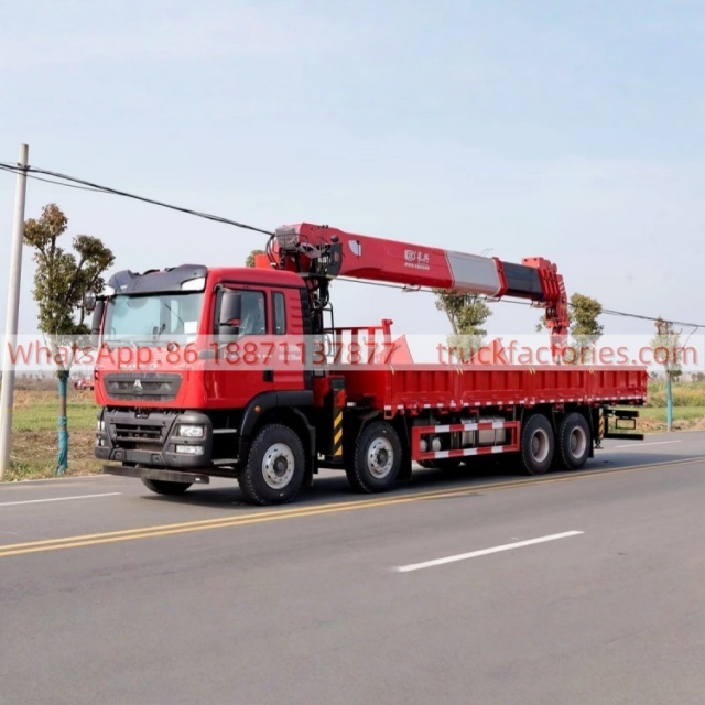 18.重汽豪沃前四后八20吨5节臂随车起重卡车