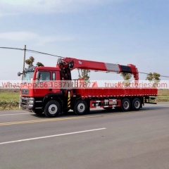 18.重汽豪沃前四后八20吨5节臂随车起重卡车