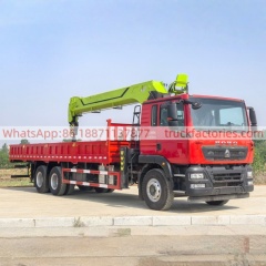 HOWO Crane Truck, Lorry-mounted Crane Truck, Straight-arm Crane, Flatbed Lorry-mounted Crane Truck