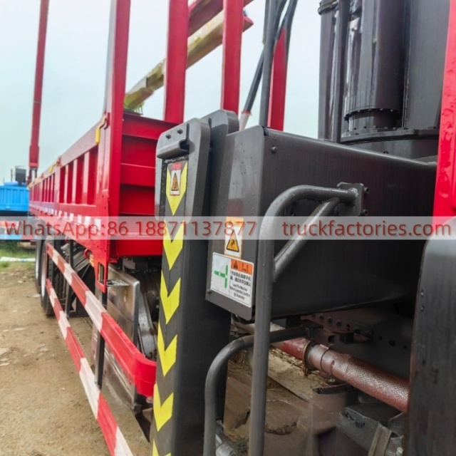 HOWO Crane Truck, Lorry-mounted Crane Truck, Straight-arm Crane, Flatbed Lorry-mounted Crane Truck
