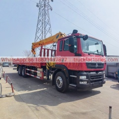 19.重汽豪沃TX320后八轮14吨5节臂随车起重卡车