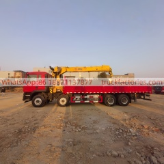 21.重汽豪沃前四后八徐工16吨5节臂随车起重卡车