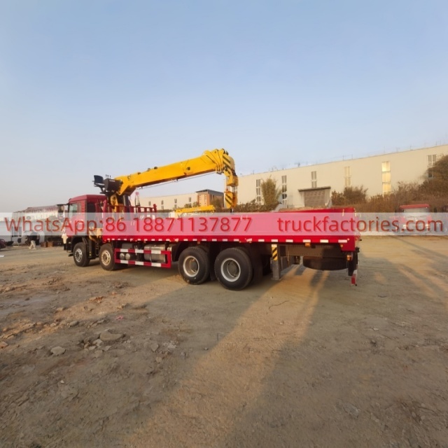 21.重汽豪沃前四后八徐工16吨5节臂随车起重卡车