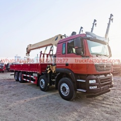 21.重汽豪沃前四后八徐工16吨5节臂随车起重卡车