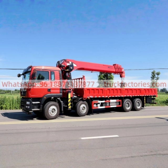 22.重汽豪沃前四后八长兴16吨5节臂随车起重卡车