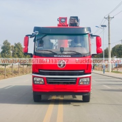 35陕汽翼6后八轮搭载长兴12吨5节臂吊机随车起重卡车