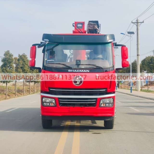 35陕汽翼6后八轮搭载长兴12吨5节臂吊机随车起重卡车