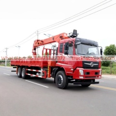 24.东风玉柴270石煤12吨五节臂随车起重卡车