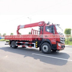 26.福田欧马可欧航8吨4节臂随车起重卡车