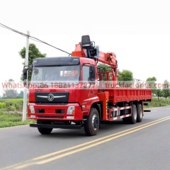 24.东风玉柴270石煤12吨五节臂随车起重卡车