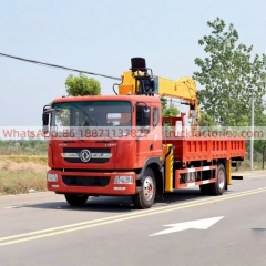 23.东风多利卡D9配石煤8吨6节臂随车起重卡车