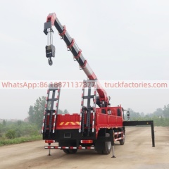 28.解放虎6G长兴8吨5节臂随车起重卡车