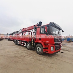 11.陕汽德龙8x4随车起重卡车