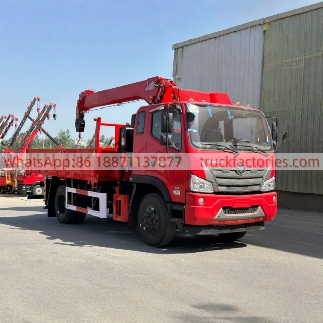 27.福田瑞沃长兴6.3吨四节臂随车起重卡车