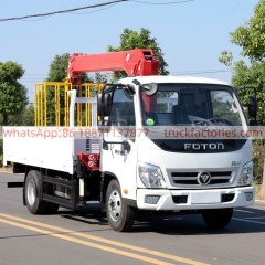 25.福田奥铃长兴4吨 4节臂随车起重卡车