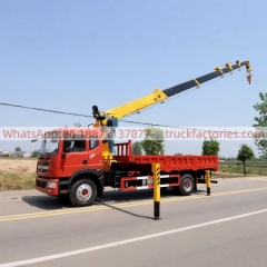 23.东风多利卡D9配石煤8吨6节臂随车起重卡车