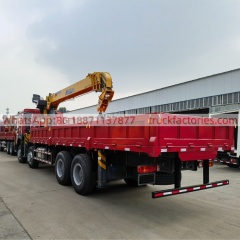 重汽豪沃\5、红黄+350直+豪沃400马力随车起重卡车