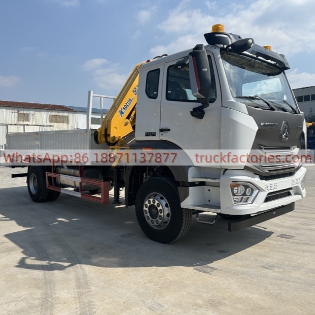 1、白黄+105折+N系列300马力随车起重卡车