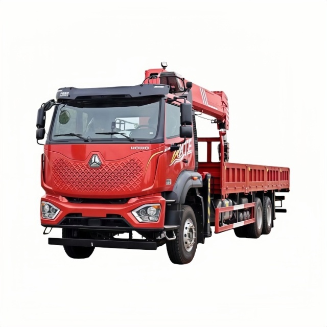 6.重汽三一14吨5节臂后八轮随车起重卡车