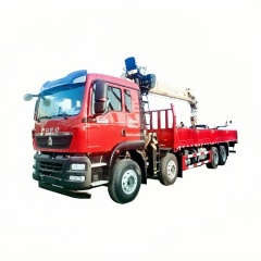 21.重汽豪沃前四后八徐工16吨5节臂随车起重卡车