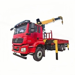 31陕汽德龙后八轮石煤13吨五节臂随车起重卡车