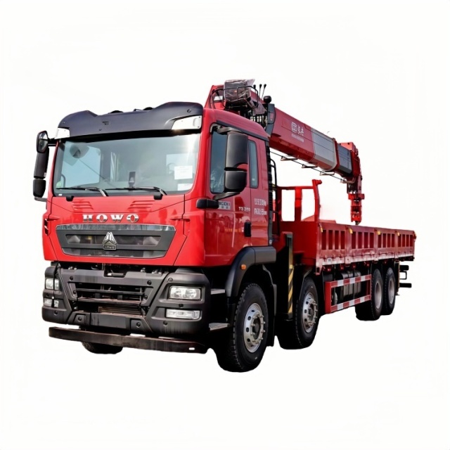 18.重汽豪沃前四后八20吨5节臂随车起重卡车