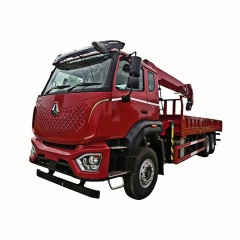 14.重汽豪沃后八轮长兴12吨5节臂随车起重卡车