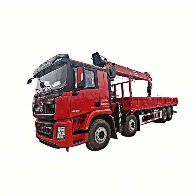 11.陕汽德龙8x4随车起重卡车