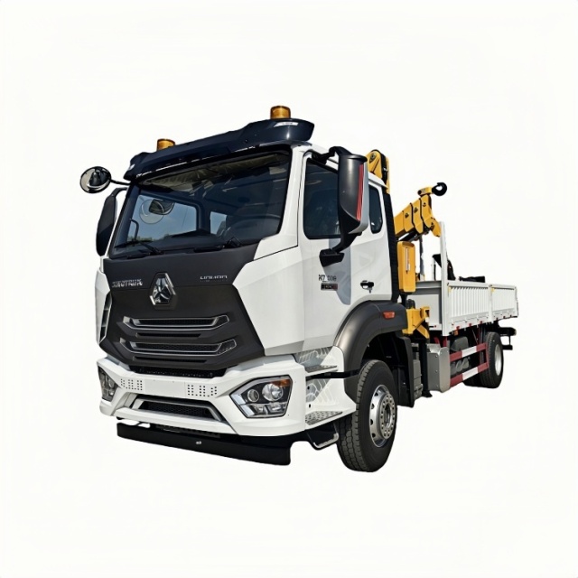 1、白黄+105折+N系列300马力随车起重卡车