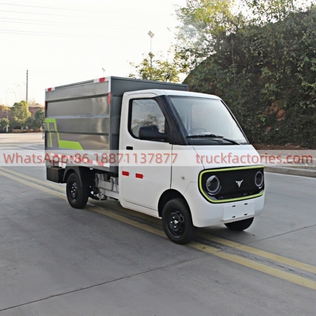 德力32马力纯电动桶装垃圾卡车