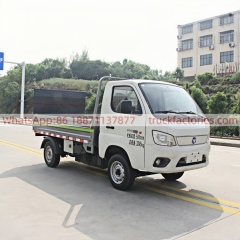 福田102马力纯电动桶装垃圾运输车