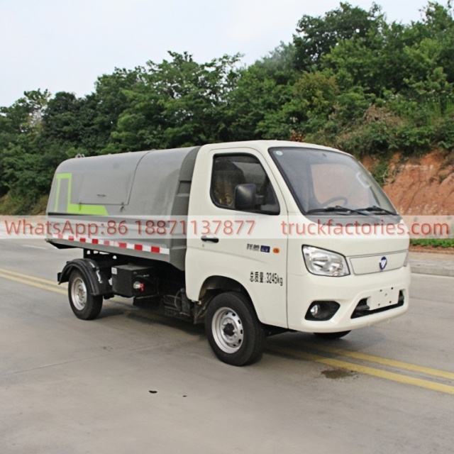 Foton 102-horsepower Pure Electric Dump Garbage Truck New Energy Sanitation Garbage Collection Vehicle