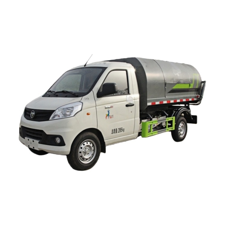 Foton Box Garbage Truck, Enclosed Leak-proof and Dust-proof Garbage Collection and Transportation Vehicle