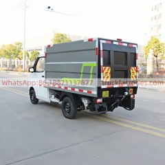 德力32马力纯电动桶装垃圾卡车